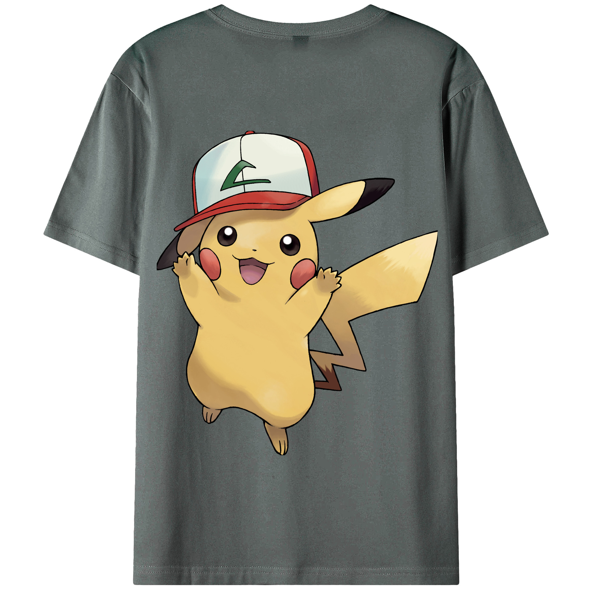 （画像用） ポケットモンスター Pokémon 綿100％半袖Tシャツ（背面プリント）
